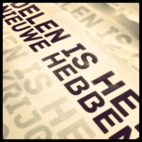 Delen is het nieuwe hebben